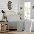 thumbnail image 2 of Color Sense Cotton Rich Jersey Bedsheet Set, Super-Soft & Cozy Knitted, 3-Piece Twin Light Gray, 2 of 8