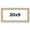 Aurora White, variant on 20x9 Frame White Real Wood Picture Frame Width 0.75 inches | Interior Frame Depth 0.5 inches |