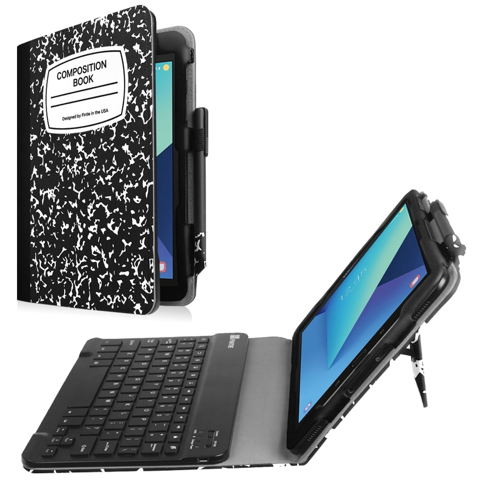 deur Voorstellen verbannen Keyboard Case for Samsung Galaxy Tab S3 9.7 - Premium PU Leather Stand Cover  with Removable Keyboard, Composition Book - Walmart.com