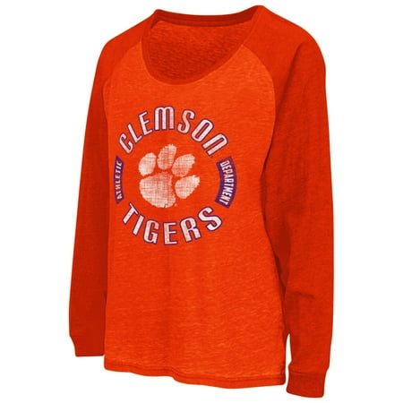 Clemson Tigers Women's NCAA "Balance" L/S Banded Bottom Top Shirt