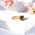 thumbnail image 2 of SHREENATHJEWELRY Lab Grown Garnet Ring, 925 Silver Heart Gemstone Ring , January Birthstone Gift For Her, Solitaire Bridal Ring, 2 of 3