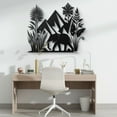 thumbnail image 5 of African Elephant and Mountain Metal Wall Art, 5 of 6