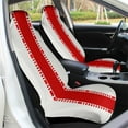 thumbnail image 5 of Red Stripe Pattern Design Car Seat Covers Car Accessories Pack of 2 Universal Front Seat Protective Cover, 5 of 6