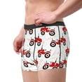 thumbnail image 2 of Pofeuu Red Wheeled Tractors Print Men’s Boxer Briefs, Moisture-Wicking Underwear, Regular,Trunk-Large, 2 of 5