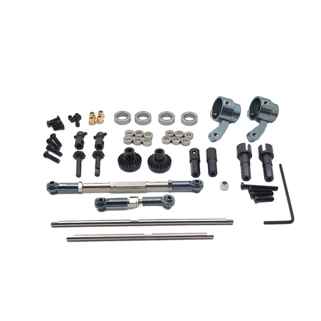 Metal Upgrade Front And Rear Axle Front And Parts For WPL 1/16 C14 C24 B14 B16