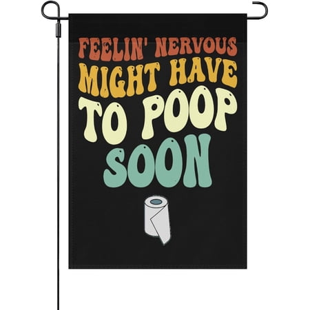 Sarcastic Garden Flag for Outside Double Sided Funny Garden Banner 12 x 18 Inch Fall Theme