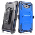 thumbnail image 4 of for 5.5" Samsung Galaxy J7 2016 J7 2015 Case Phone Case 360° Cover Screen Protector Clip Holster Kick stand Grip Sides Armor Shock Bumper Blue, 4 of 4