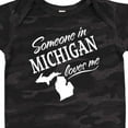thumbnail image 4 of Inktastic Someone in Michigan Loves Me Boys or Girls Baby Bodysuit, 4 of 5