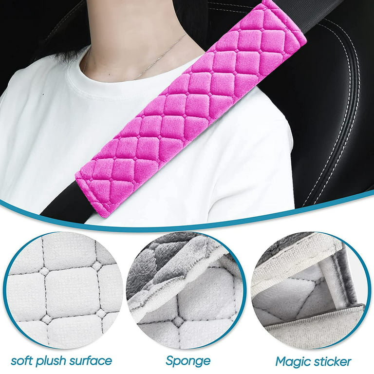 2Pack Car Seat Belt Pads Cover,Casewin Seat Belt Shoulder Strap Covers  Harness Pad for Car/Bag,Soft Comfort Helps Protect You Neck and Shoulder  from
