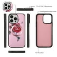 thumbnail image 5 of SaniMore Magnetic Detachable Wallet Case for iPhone 14 Pro, Flower Pattern RFID Blocking Cover Support Wireless Charging Card Slot Shoulder & Wrist Strap 360° Full Protective Shell, Pink, 5 of 13