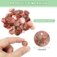 thumbnail image 2 of Uxcell 120Pcs Conchas de Capiz 1.5cm/0.6" Redondas Naturales con 2 Agujeros para Decoración de Manualidades, Marrón, 2 of 6