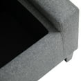 thumbnail image 4 of Chair with Storage, Linen Upholstered Ottoman, Tufted Storage Bench for Living Room, Bedroom, 4 of 10