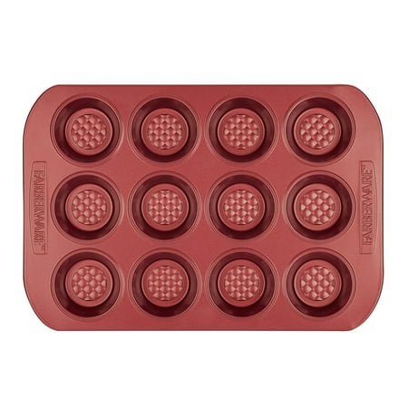 Reg Muffin - Farberware Colorvive Nonstick Muffin Pan, 12-Cup, Red