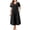 Black summer dresses for women, variant on Usmixi Summer Dresses for Women Casual Solid Pocket Loose Swing Cotton Linen Button Shirt Dresses 2023 Short Sleeve V-Neck Plain Long Formal Dress Wine l