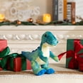 thumbnail image 2 of Peluche HollyHome T-Rex Dinosaur azul y blanco para niños, 2 of 8