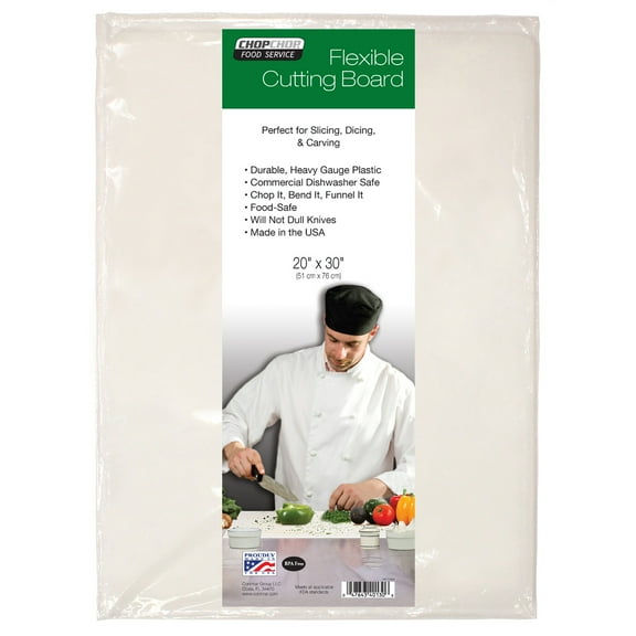 Cut N' Funnel Large Food Service Grade Heavy Gauge Flexible Cutting Board Mat 1 Pack 30" by 20"