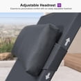 thumbnail image 2 of PURPLE LEAF 3-Piece Patio Lounge Chair Set - Outdoor Chaise Loungers with Aluminum Frame, Armrest, Side Table & Wheels for Poolside Sunbathing & Tanning, Includes Pillows, 2 of 9