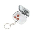 thumbnail image 2 of Unique Bargains 1 Pc Pill Case Square with Keychain Pill Box Gold Tone [1 Grid], 2 of 6