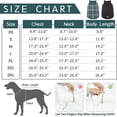 thumbnail image 4 of Kuoser Abrigo cálido para perros, chaqueta reversible para perros, impermeable, abrigo de invierno para perros, estilo británico, ropa para perros a cuadros, abrigos para clima frío, acogedor chaleco, 4 of 4