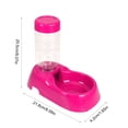thumbnail image 3 of OutmaxHome Automatic Pet Water Dispenser, Gravity Refill Dog Cat Water Bowl, Leakproof Plastic Drinking Fountain for Small Medium Pets, 3 of 6