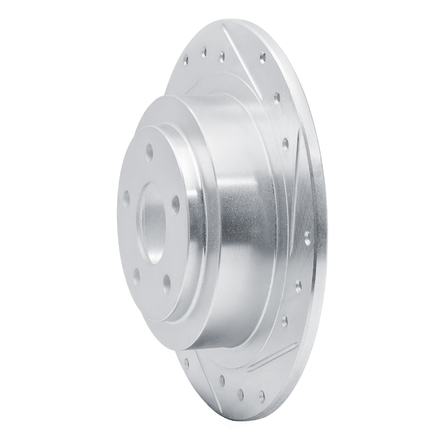 Dynamic Friction Company 631-13032R DFC Brake Rotor - Drilled And Slotted - Silver