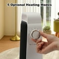 thumbnail image 3 of Portable Tower Space Heater, Variable Frequency Energy-Saving heaters, 3-Speed Adjustment, 90° Automatic Swing, Silent Operation(White), 3 of 8