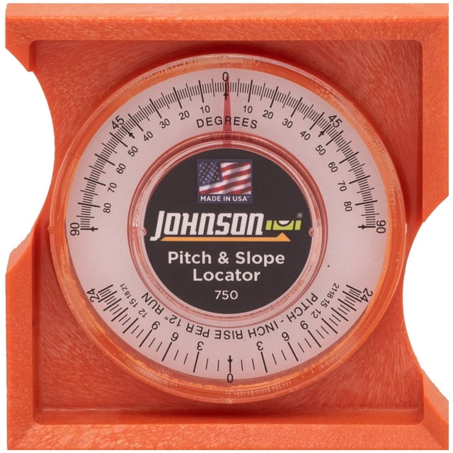 Localizador de pendientes y pendientes Johnson Level & Tool 750, color naranja
