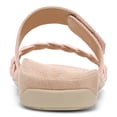 thumbnail image 6 of Vionic Women's Rest Jeanne Leather Woven Band Slide Sandal Roze 6W, 6 of 10