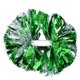 thumbnail image 1 of FloreceBien Pompones aeróbicos de animadora de Plata Verde, pompones para Fiesta de Baile, competición Deportiva Escolar, 1 of 7