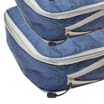 thumbnail image 4 of 3 Pieces Waterproof Luggage Organiser Lightweight Clothes Storage Bags Navy, 4 of 8