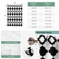 thumbnail image 6 of Bohemia Balloon Curtains for Windows, Bedroom Curtains 54 Inch Length, Retro Abstract Geometric Pattern Boho Black Tie Up Curtains Panels Thermal Insulated Bathroom Curtains Window 42"x54", 6 of 8