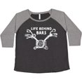 thumbnail image 3 of Inktastic Life Behind Bars Motorcycle Women's Plus Size T-Shirt, 3 of 5