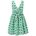 thumbnail image 2 of Richie House Girls' Floral Print Dress with Waistband RH1727, 2 of 2