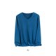 thumbnail image 2 of Minnieouse Ropa interior térmica de invierno, camiseta elástica con cuello en V grueso portátil de manga larga, Tops casuales de moda cómodos Camisetas lago azul SG Minnieouse AP013771-06, 2 of 6