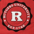 thumbnail image 4 of Women's Pressbox Scarlet Rutgers Scarlet Knights Edith Long Sleeve Oversized Top, 4 of 4