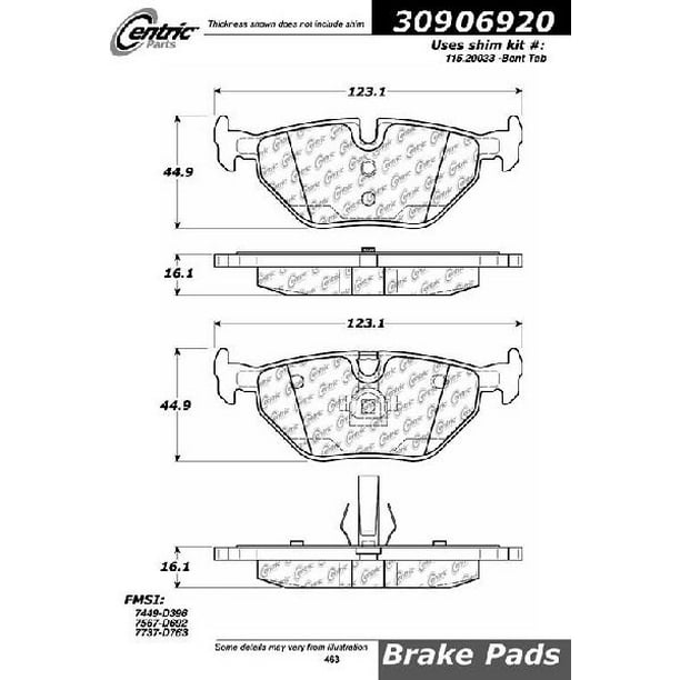Go Parts 1992 2005 Bmw 325i Rear Disc Brake Pad Set For Bmw 325i Coupe 3 0si Roadster Walmart Com Walmart Com