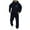 Dark Blue, variant on Mens Hoodie Sweatsuit 2 Piece Heart Print Casual Tracksuit Oversized Pullover Hoodies and Drawstring Pants Set Running Jogging Sport Suit with Pockets Army Green L
