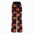 thumbnail image 5 of CAUYDY Joggers Pants for Women Halloween Sweatpants for Women Trendy Ghost Funny Print Drawstring Waist Wide Leg Pants(L101-Orange,XL), 5 of 5
