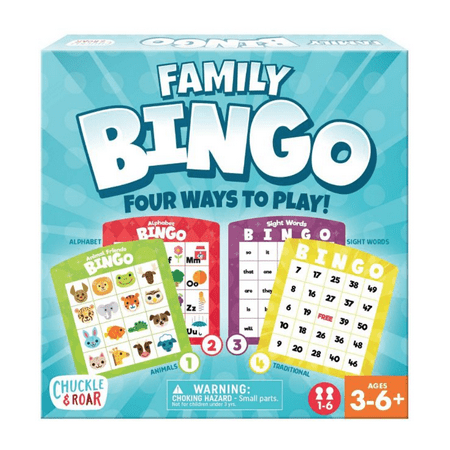 Chuckle &#38; Roar Family Bingo - Kids Educational Bingo Game