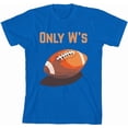 thumbnail image 4 of Only W's American Football Youth Natural Crew Neck Short Sleeve Tee-3XL, 4 of 5