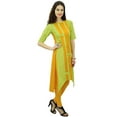 thumbnail image 4 of Phagun Women's Indian Cotton Designer Tunic Top Asymmetrical Hem Kurti Casual Wear Kurta, 4 of 7