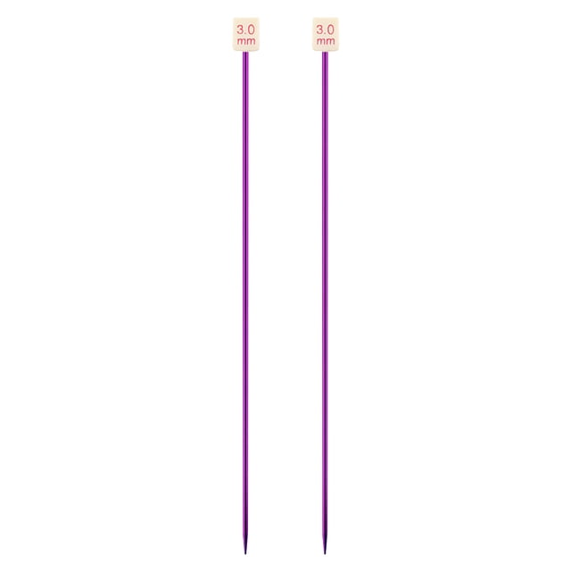 Yuarrent Agujas de tejer al azar de colores, suéter, de tejer de aluminio portátil, equipo de costura para manualidades DIY, suministros para el Artesanía 3.0 mm Yuarrent HA011745-03B
