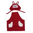 thumbnail image 1 of Delantal de cocina impermeable y resistente al aceite, color rojo, con capucha para cocinar, hornear y hacer barbacoas, perfecto para adultos y catering, 1 of 8