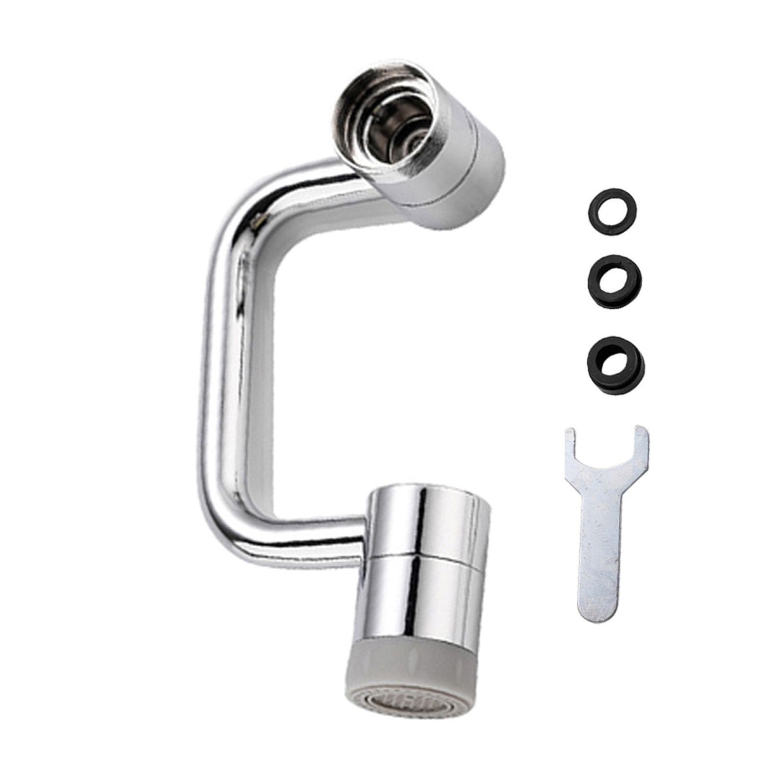 Universal 1080° Rotation Extender Faucet Aerator Plastic Splash Filter Kitchen Washbasin Faucets Bubbler Nozzle Robotic Arm ,Water Saving