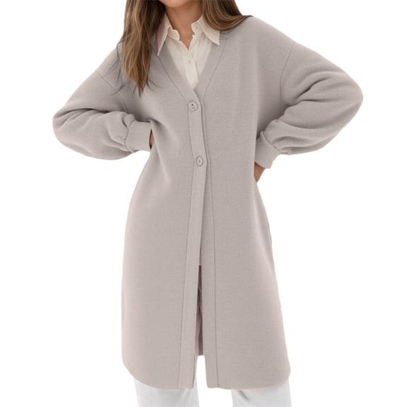 Womens Cardigan Lightweight Summer Cardigan Women's Long Cardigan Sweater Coat Casual Loose Knit Button Front Open Front Oversized Fall Winter Outwear Comfortable Soft Warm