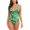 Green, variant on VBVC Swimsuits for Women Slimming One Piece Bathing Suit Retro Ruched Push Up Vintage Padded Swimwear