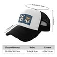 thumbnail image 6 of PAYOHTO Kids Cute French Bulldog Soccer Baseball Hat Back Adjustable Mesh Breathable Hats Black Trucker Cap Outdoor Fishing Sun Caps for Boys or Girls ages 4-10, 6 of 9