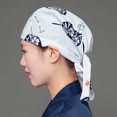 thumbnail image 5 of vlrwzc Japanese Style Chef Bandana Hat Adjustable Cotton Work Cap for Sushi Restaurants, 5 of 7