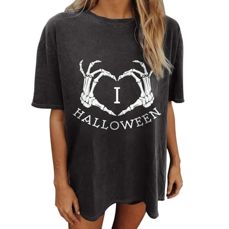 

Corset Top Long Sleeve Workout Tops for Women Drop Sleeve Printed Loose Short Sleeve Men s and Women s Pullover Bottoming Top Valentines Shirts for Women White Shirts for Women Gray M