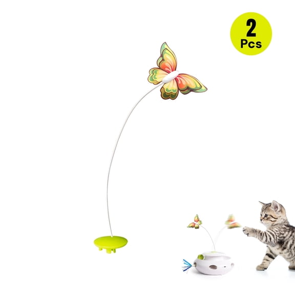 All For Paws Fabric Butterfly Re-fills for Interactive Flutter Bug Cat Teaser toys, 2pcs